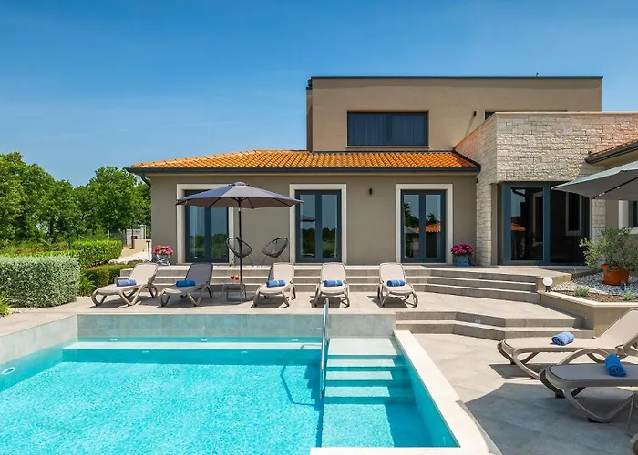 Modern Lukas With Pool In Vizinada Villa Markovac