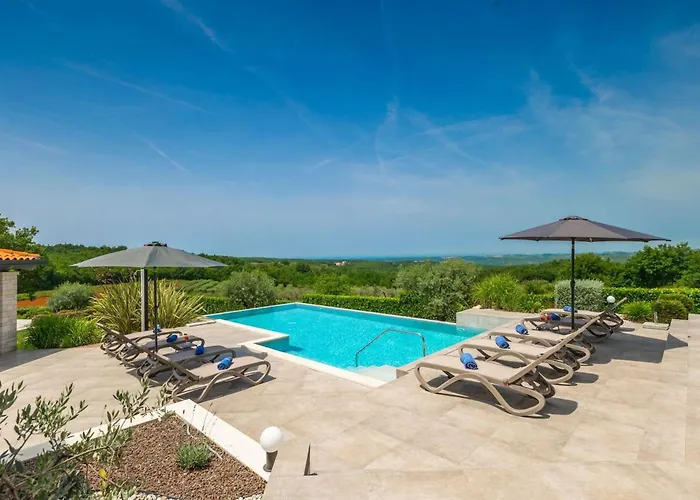 Modern Lukas With Pool In Vizinada 빌라 *