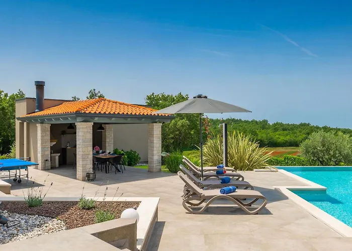 Modern Lukas With Pool In Vizinada 빌라 *