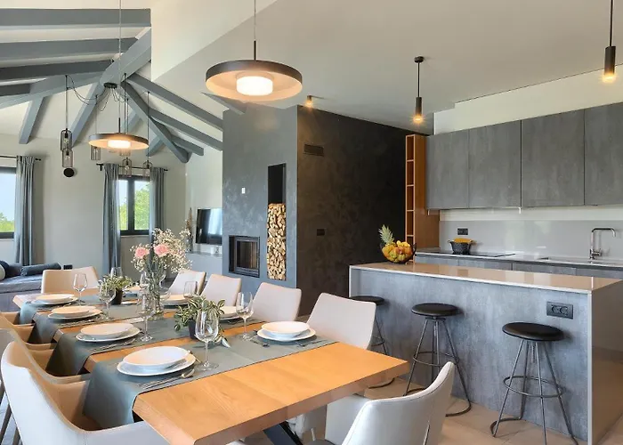 Modern Lukas With Pool In Vizinada Willa Markovac